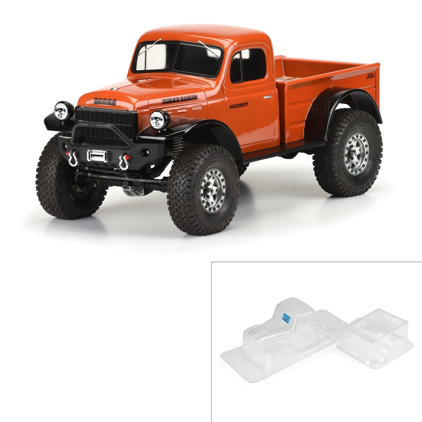 Pro-Line Racing 1946 Dodge Power Wagon Clear Body 12.3 WB Crawler PRO349900 Car/Truck Bodies Wings & Decals