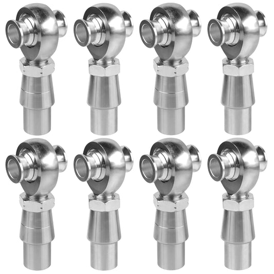3/4” Heim Joint Rod End Kit,.750" Chromoly Heim Joints Panhard Rod End Kit for Steering,Suspension, Traction Bars, Right&Left Hand Thread with Spacer,Tube Adapters & Jam Nuts - 4Set