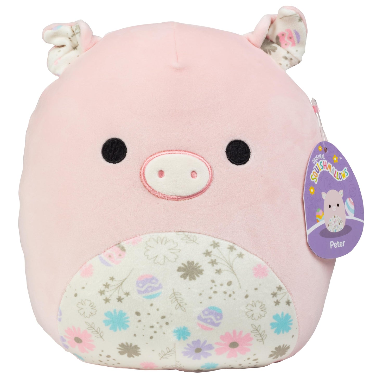 Squishmallows 10" Peter The Pig- Officially Licensed Kellytoy Easter Plush - Collectible Soft & Squishy Pig Stuffed Animal Toy - Add to Your Squad - Gift for Kids, Girls & Boys - 10 Inch