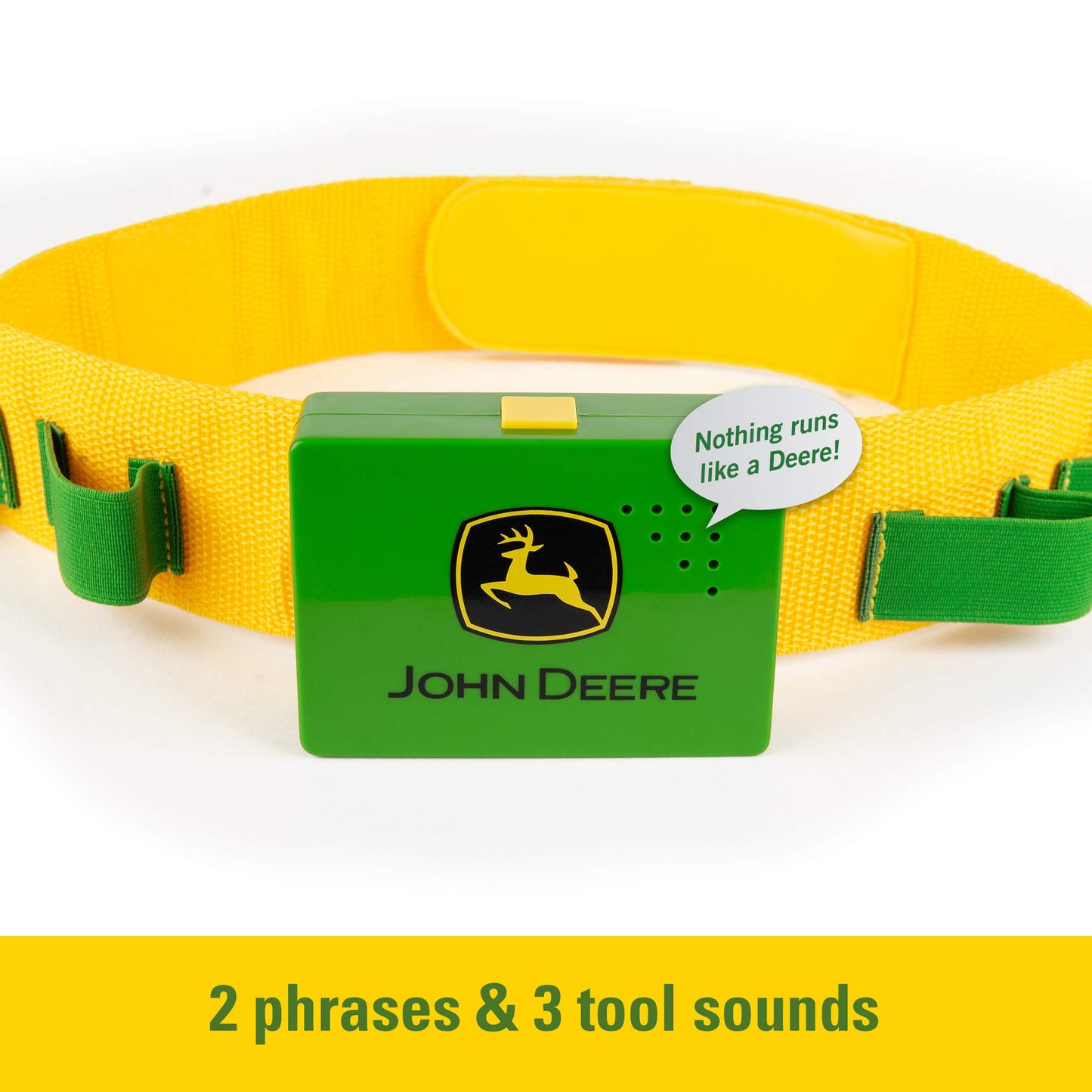 TOMY John Deere Deluxe Talking Toolbelt Preschool Toy, Green