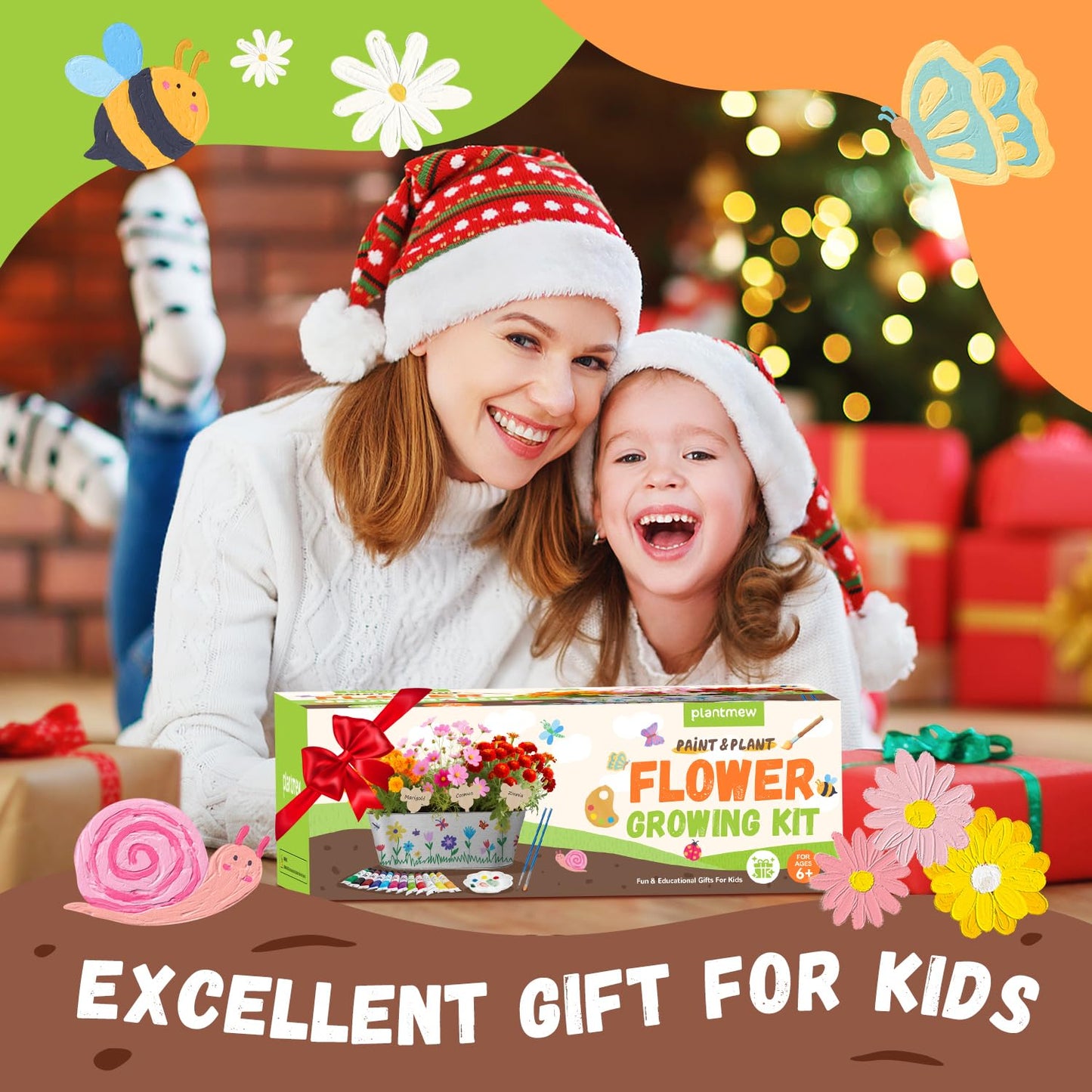 PLANTMEW Paint & Plant Flower Growing Kit