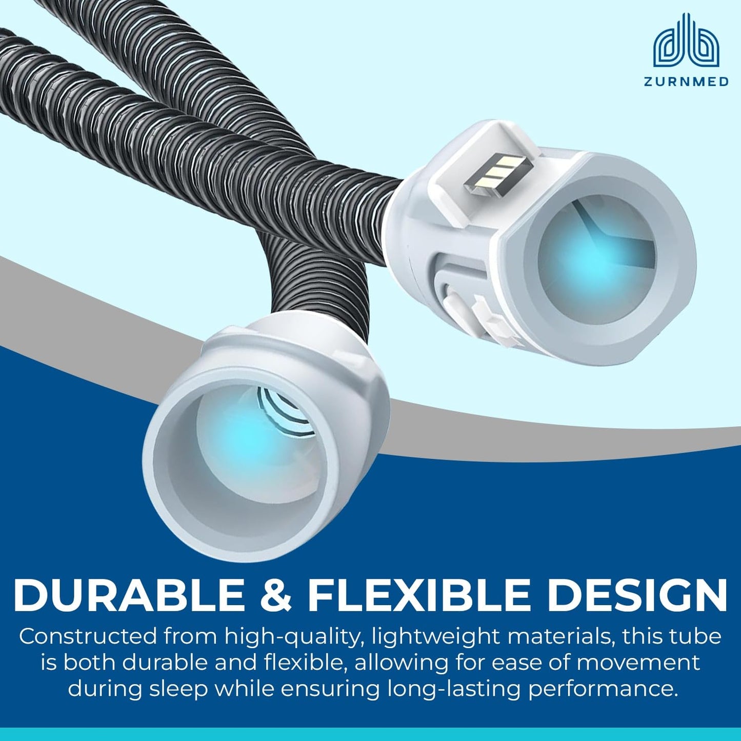 ZURNMED® Climate-Line Air Tube/Hose Replacement for #37296 AirSense10 -CPAP Tubing - Improved Design (S10 Models ONLY)
