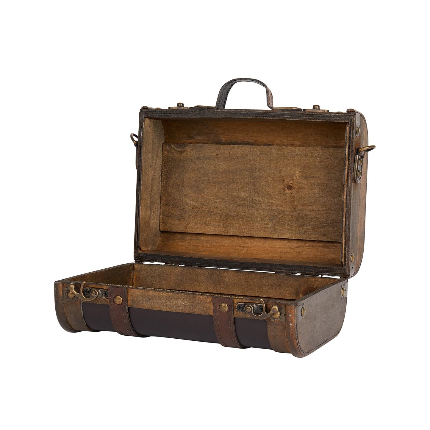 Harry Potter Hogwarts School Trunk - Mini 9” Collectible Storage Case with Hogwarts Crest - Official Wizarding World Prop Replica & Decorative Keepsake Box - Desktop Organizer