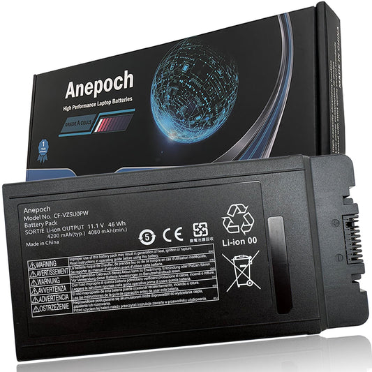 Anepoch CF-VZSU0PW Laptop Battery Replacement for Panasonic TOUGHBOOK CF-54 CF-54F0961NE CF54 Series CF-VZSU0LW CF-VZSU0PR CF-VZSU0GW 11.1V 46Wh 4200mAh