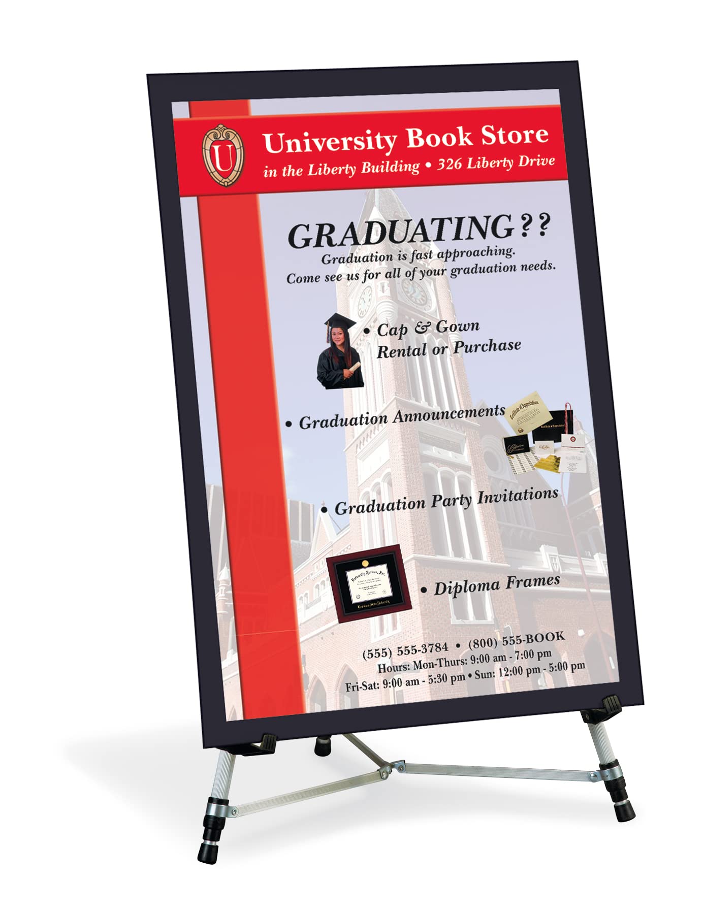 UCreate Foam Board, Black-on-Black, 20" x 30", 10 Sheets