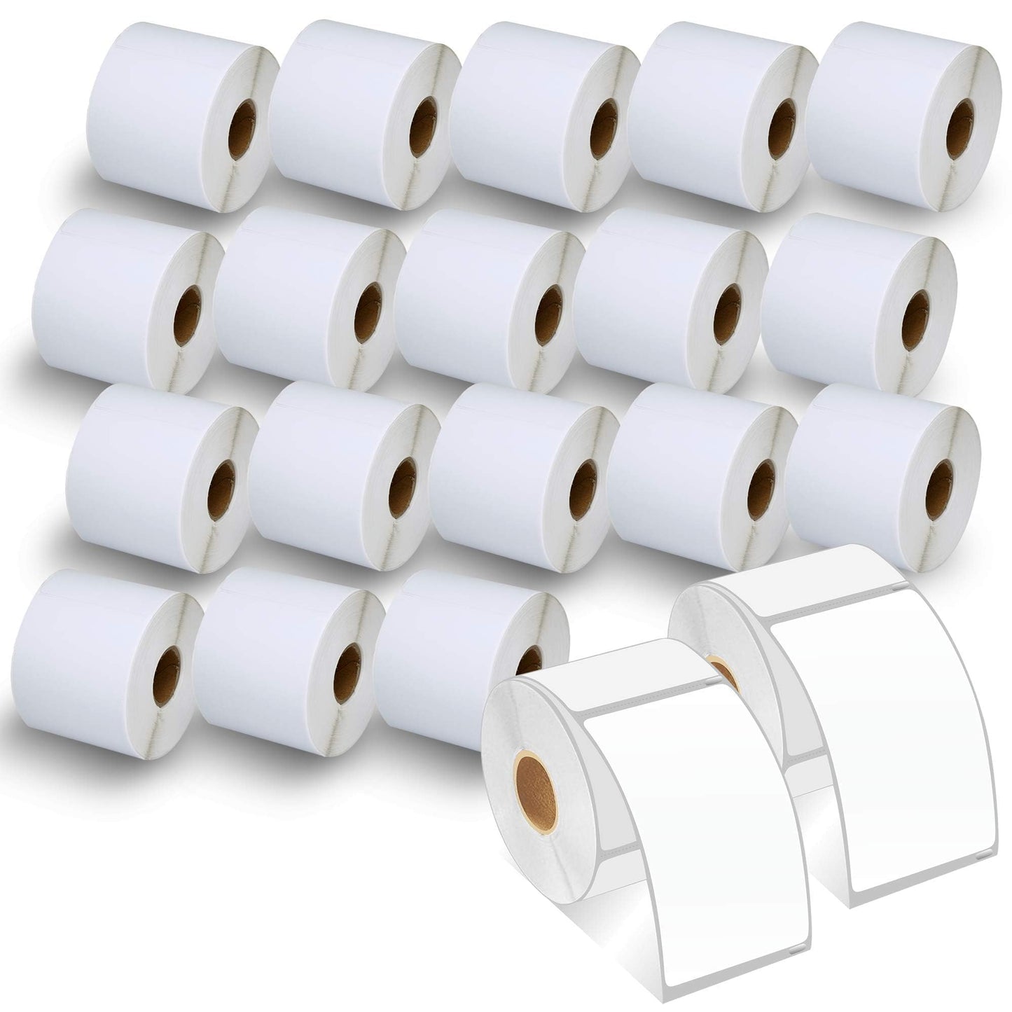 BETCKEY - Compatible DYMO 30256 (2-5/16" x 4") Shipping Labels, Perforated, Compatible with DYMO Labelwriter 450, 4XL, NOT Fit 550 & 5XL [20 Rolls/6000 Labels]