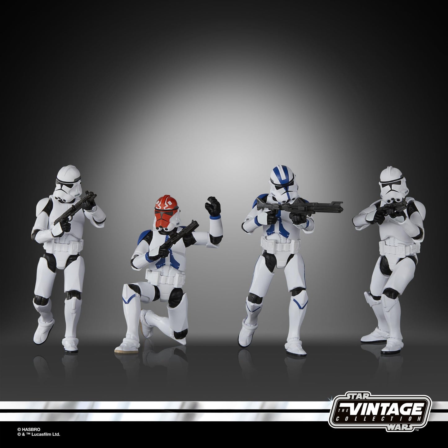 STAR WARS The Vintage Collection Phase II Clone Trooper, Ahsoka 3.75 Inch Collectible Action Figure 4-Pack