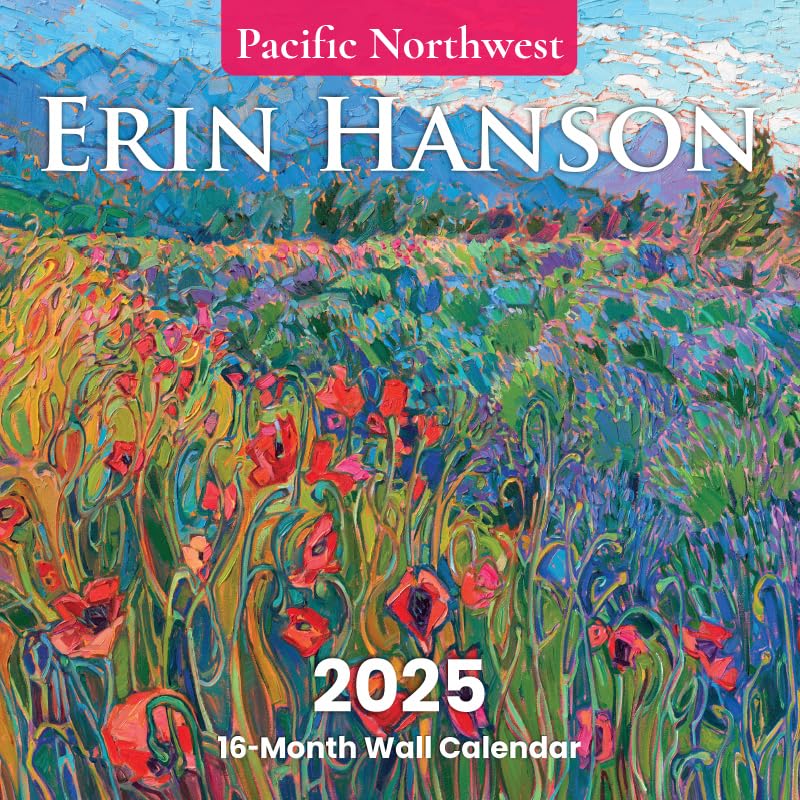 2025 Erin Hanson Calendar Bundle Landscapes Fine Art | Large Wall Calendar with Vibrant Impressionism Bundle Paintings | Monthly Calendar for Office 12 x 24” Thick Paper | Art by Erin Hanson