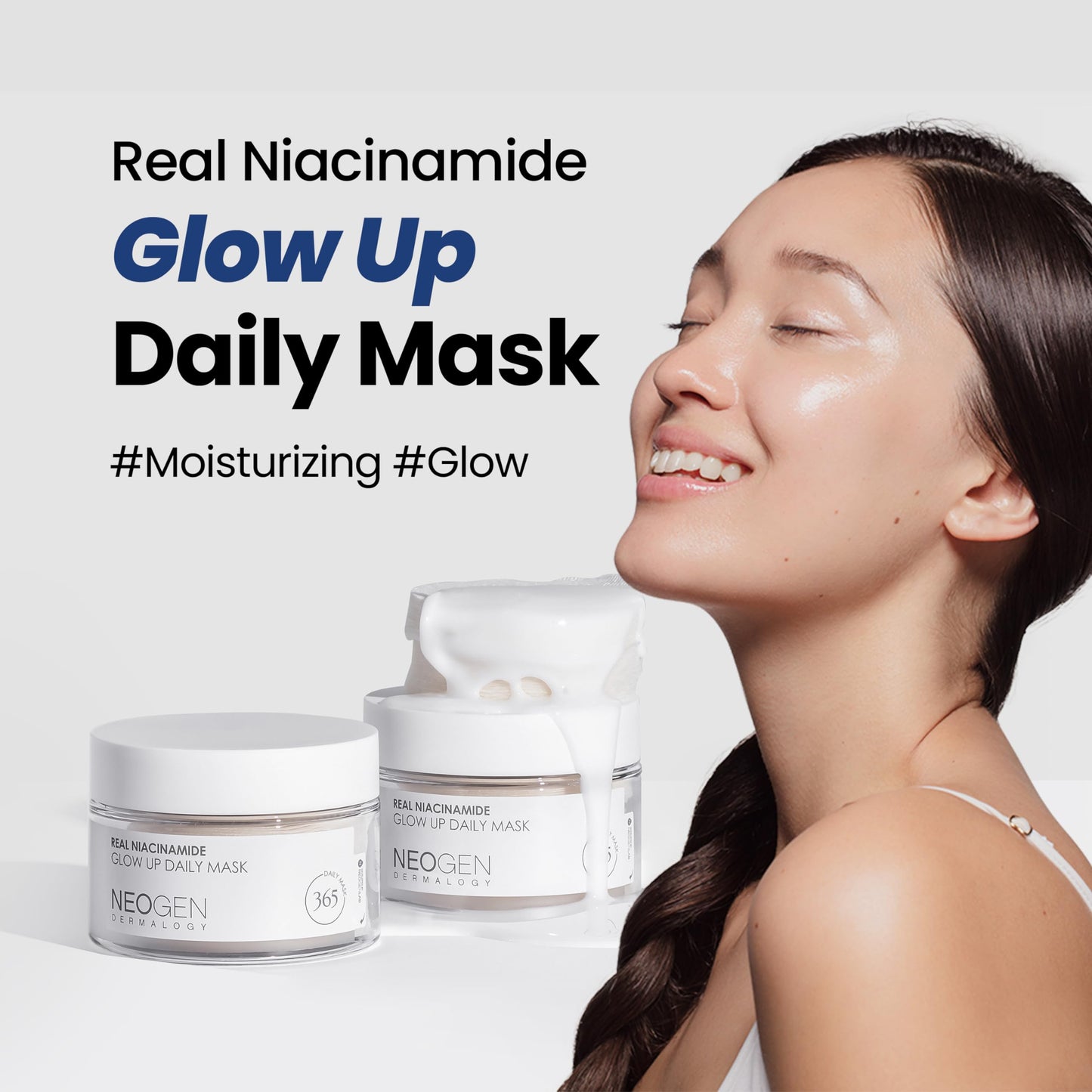 NEOGEN DERMALOGY Niacinamide Glow-Up Daily Facial Pad (40 Pads) 6.1 fl oz (180 ml)/Facial pad/Sheet/Toner pad