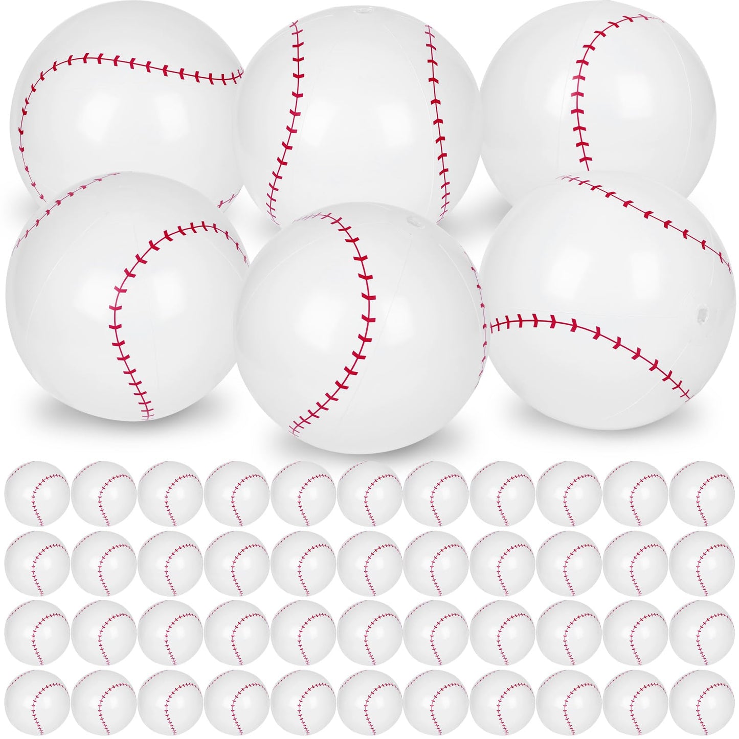Mototo 60 PCS Beach Balls (Baseball)