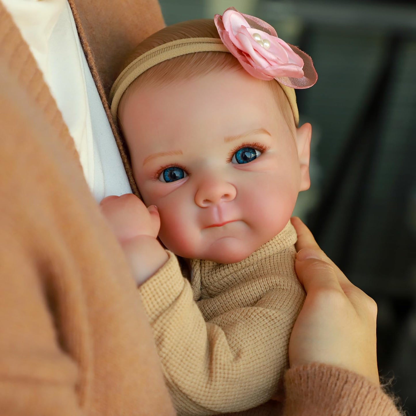 KSBD Realistic Reborn Baby Dolls - 20 Inch Cute Silicone Baby Girl Doll， Lifelike Newborn with Full Vinyl Body， Real Life Baby Dolls with Accessories for 3+ Years Old Kids Gifts
