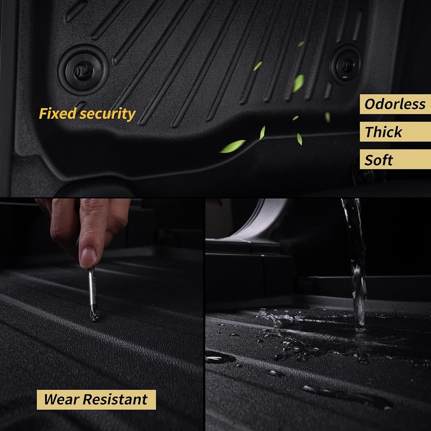 LJWAITO Cargo Liners for 2026 Hyundai Palisade & Backrest Mat,TPE All Weather Protection Trunk Mat Covering The Backrest Mat Accessories
