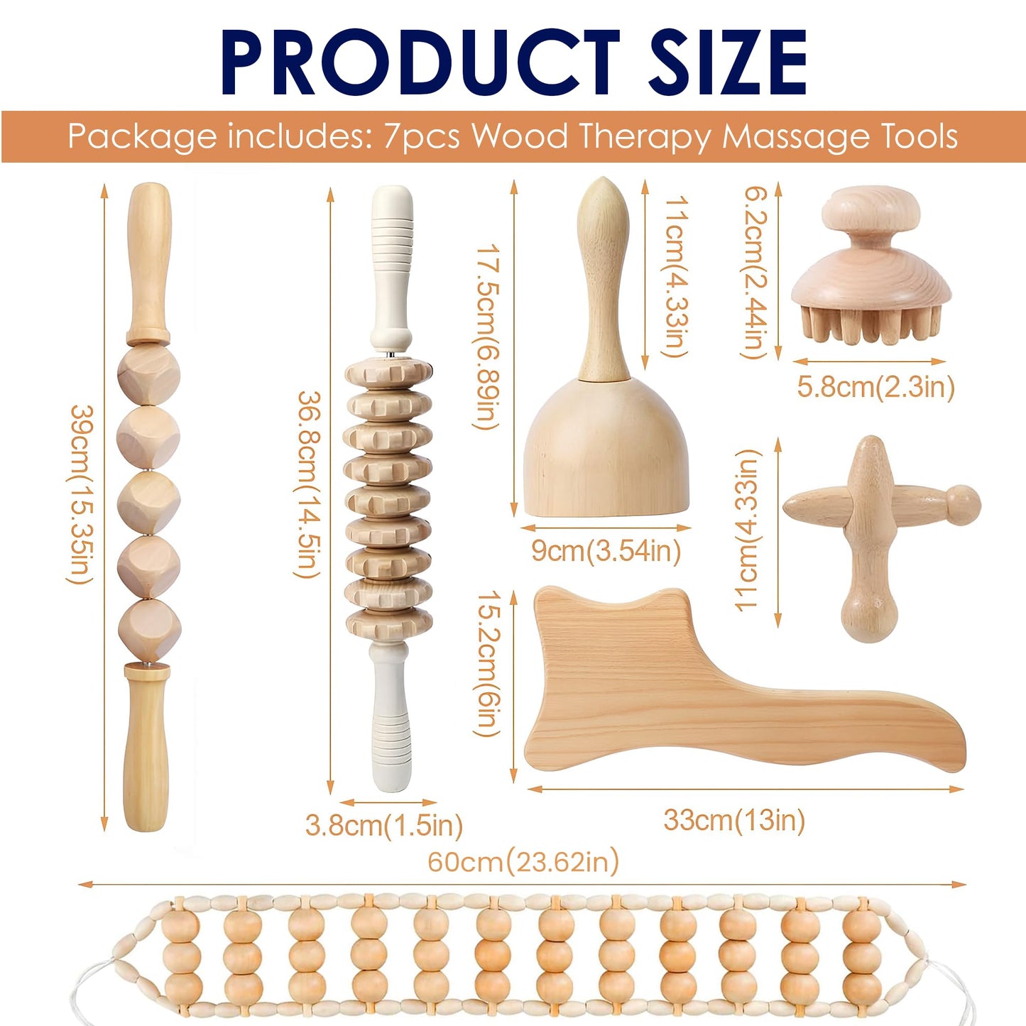 WONDERWOWAS Wood Therapy Massage Tools