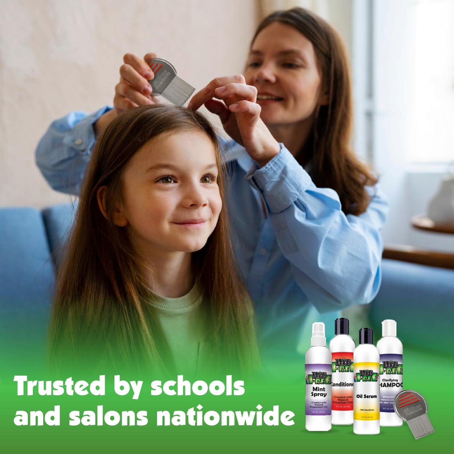 Nit Free Ultimate Care Kit - Includes Comb, Oil Treatment, Clarifying Shampoo, Conditioner & Mint Spray 8oz Bottles