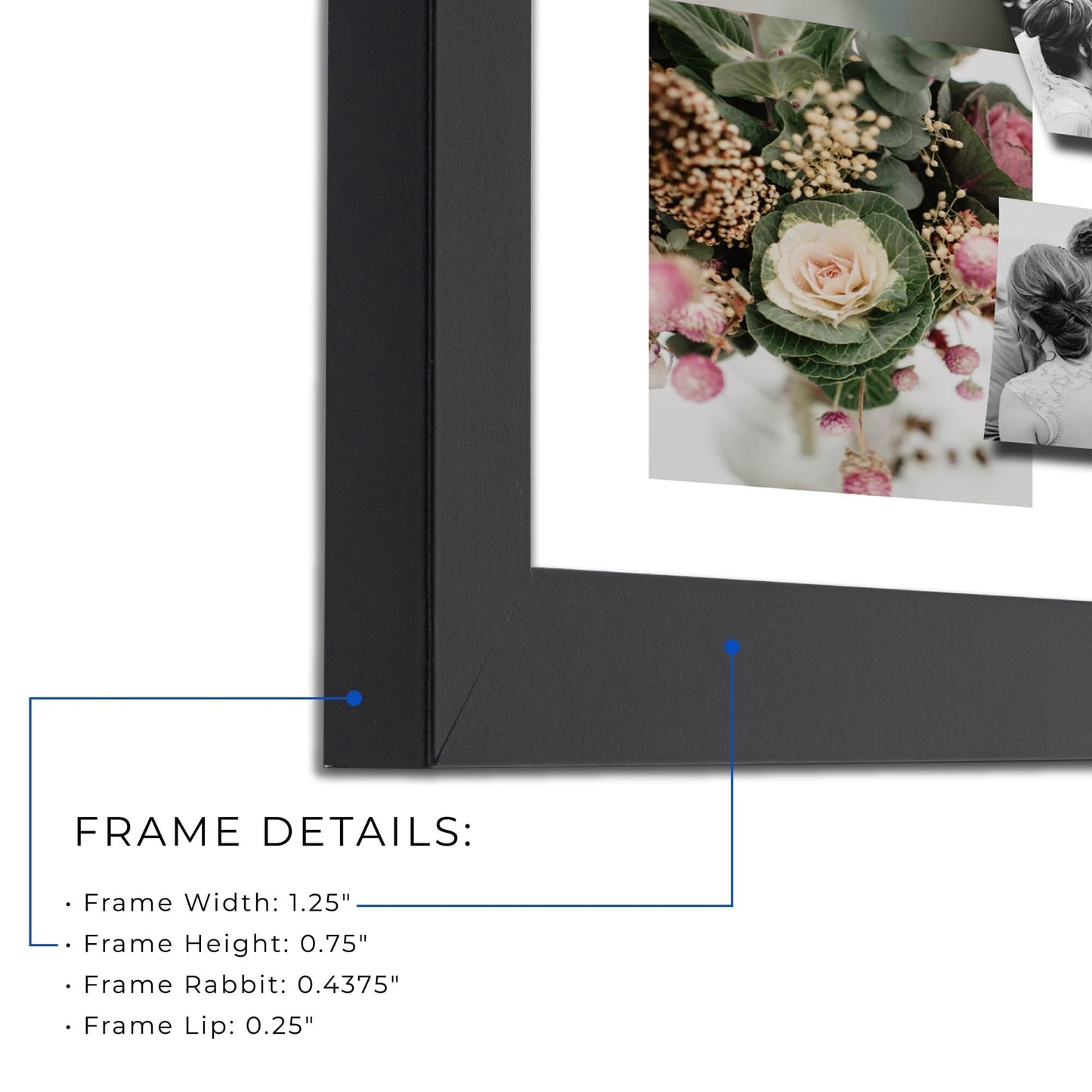 ArtToFrames 27.5x19.7 INCH / 50x70 CM Black Frame for 1000 piece Puzzles.This 1.25 Inch Custom MDF Puzzle Frame is Black - Comes with Economy Acrylic (PuzzleFRBW26079-27.5x19.7)