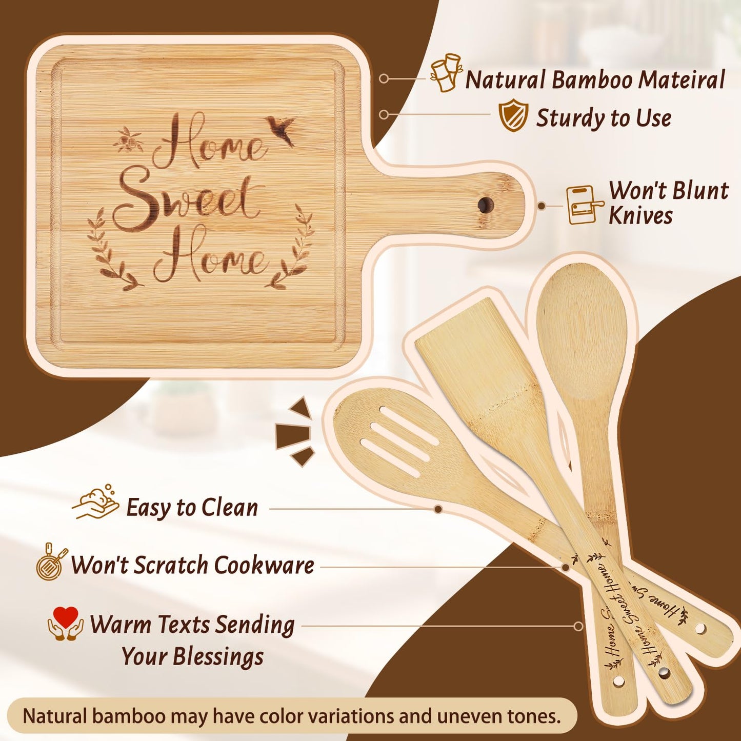 Maustic House Warming Gifts New Home, 14 Pcs New House Gift Basket, Housewarming Present for Homeowners Couples Women, Closing Gifts for Home Buyers