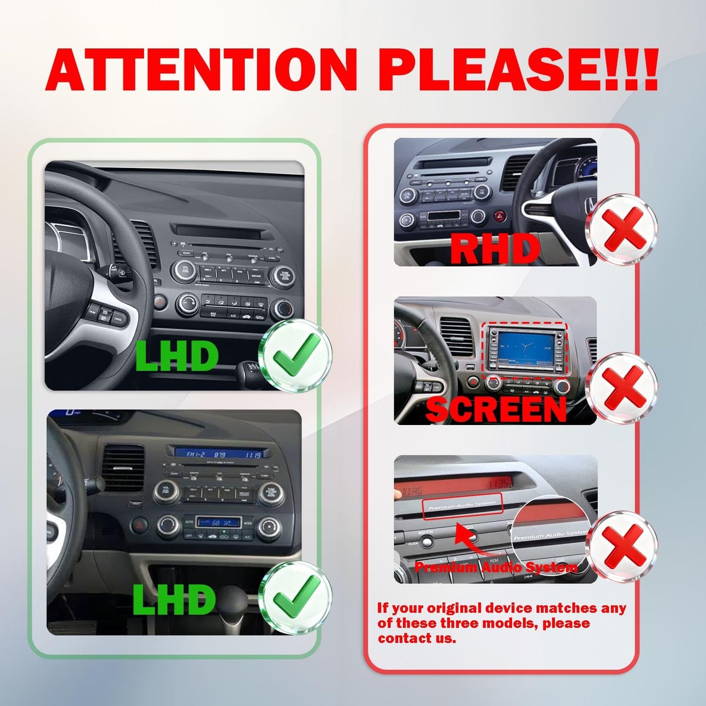 KUNFINE Android Autoradio Car Navigation Stereo GPS Radio 10" IPS Touch Screen Pad BT WiFi Headunit Tablet for Honda Civic 2004-2011 if Applicable Quad Core 1G+16G