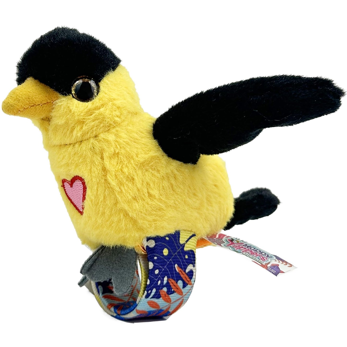 Happy Yappers: Birds 2 Pack - Oriole & Red Parrot - Slap Bracelet Interactive Plush Toy Birds, They Chat-Sing-Mimic Each Other, Flap Wings, Kids 3+
