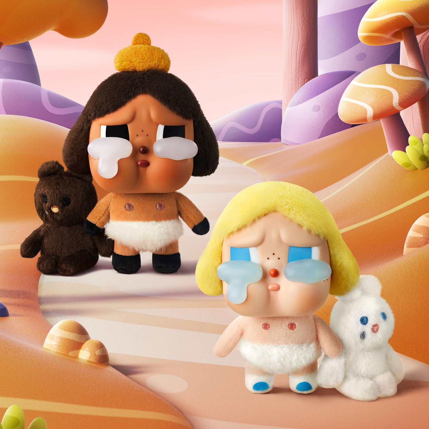 POP MART Crybaby Tears Factory Series - Vinyl face Plush Blind Box, Crybaby Blind Box Figures, Random Design Action Figures Collectible Toys Home Decorations, Holiday Birthday Gifts, Single Box