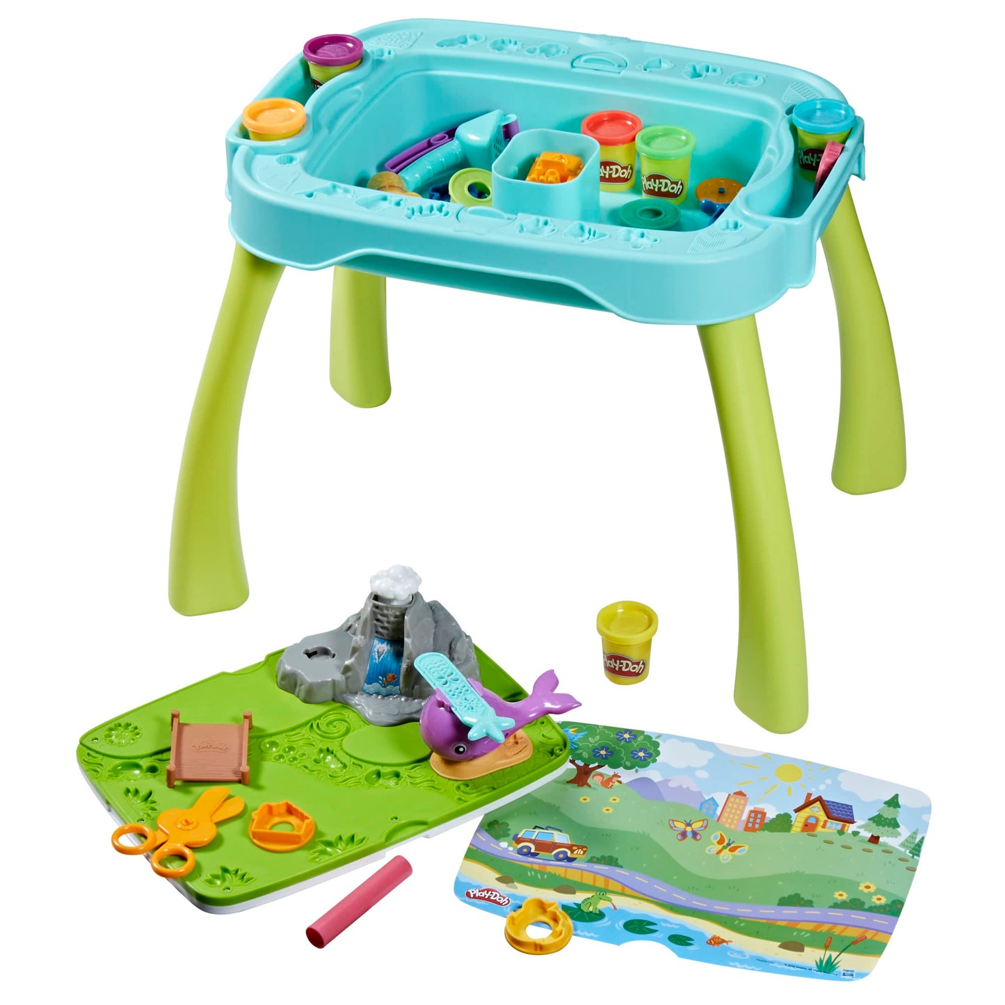 Play-Doh All-in-One Creativity Starter Station Activity Table, Preschool Toys for 3 Year Old Boys & Girls & Up, Starter Play-Doh Sets