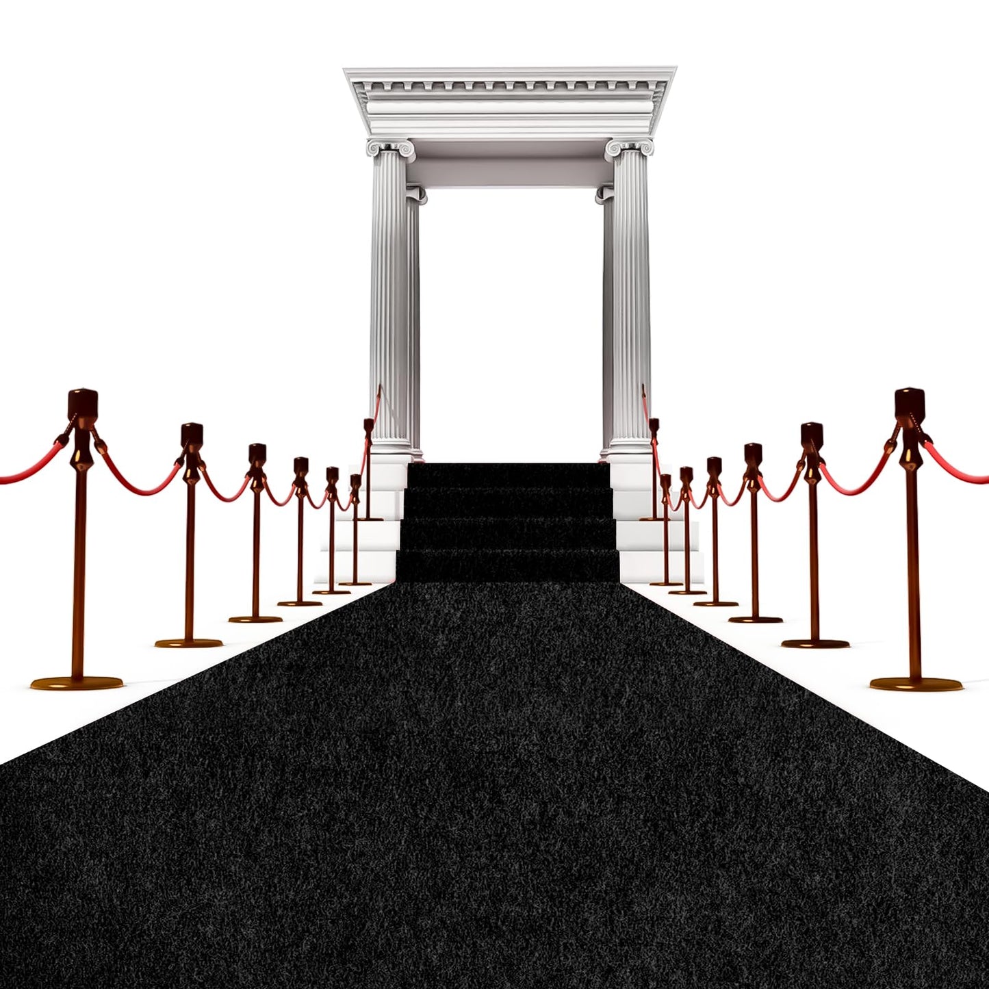 450 GSM Extra Thick Waterproof Black Carpet Runner for Events Decorations, 3X10 Ft Not Slip Red Runner Aisle Runway Rug for Wedding, Party, Banquet, Activity Entrance and Special Events Decorations