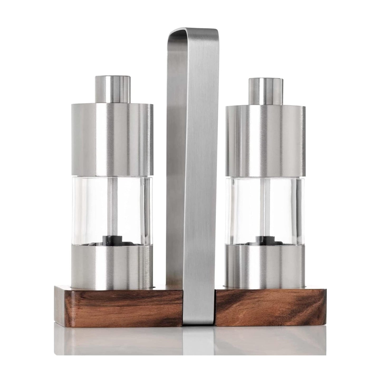 AdHoc Menage Classic Salt and Pepper Mill Gift Set - Salt & Pepper Seasoning Mill - Manual Mill Set with Ceramic Mechanism
