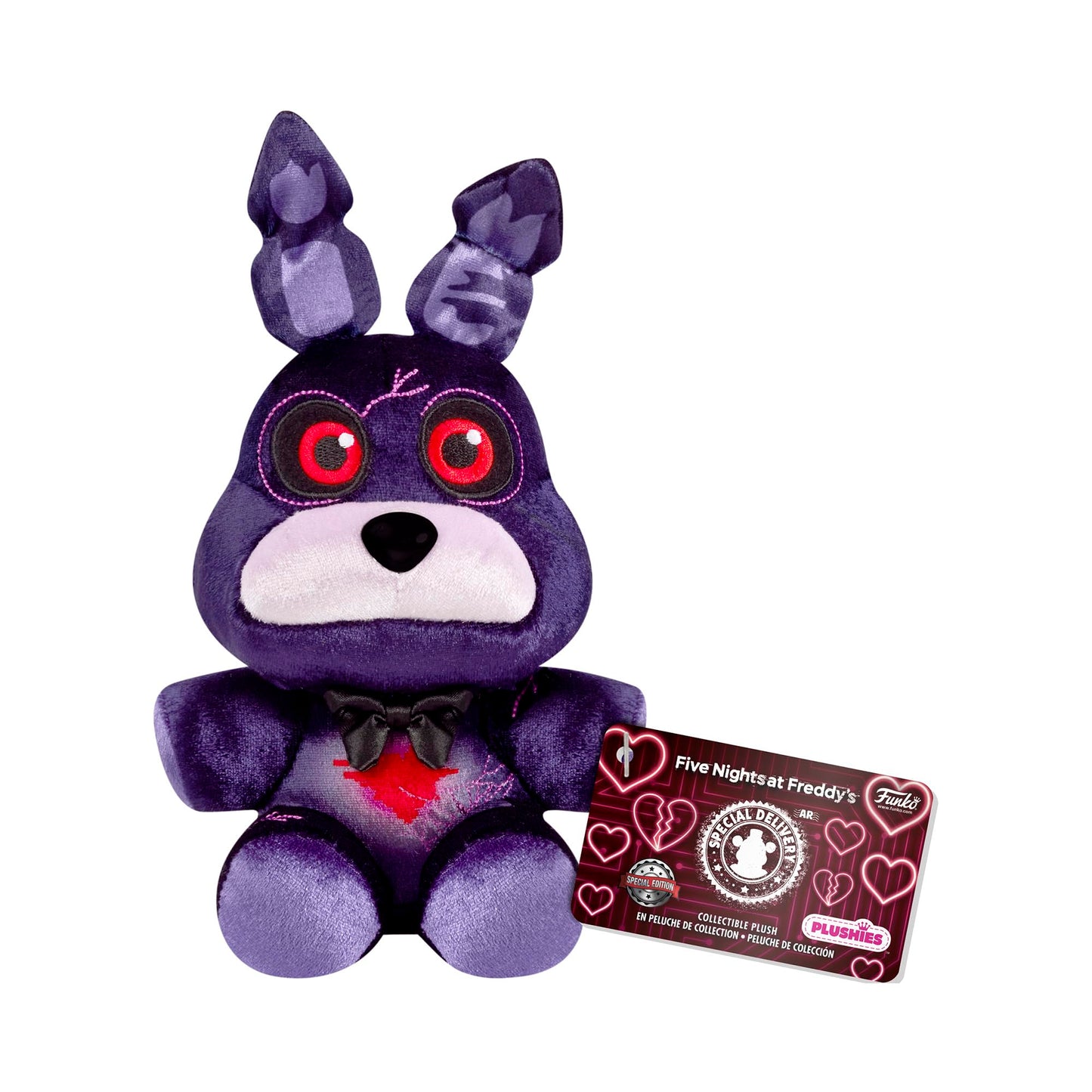 Funko Plush: Five Nights At Freddy's (FNAF)- Blkheart Bonnie The Rabbit - (CL 7") - Collectible Plush Toy - Birthday Gift Idea For Girlfriends