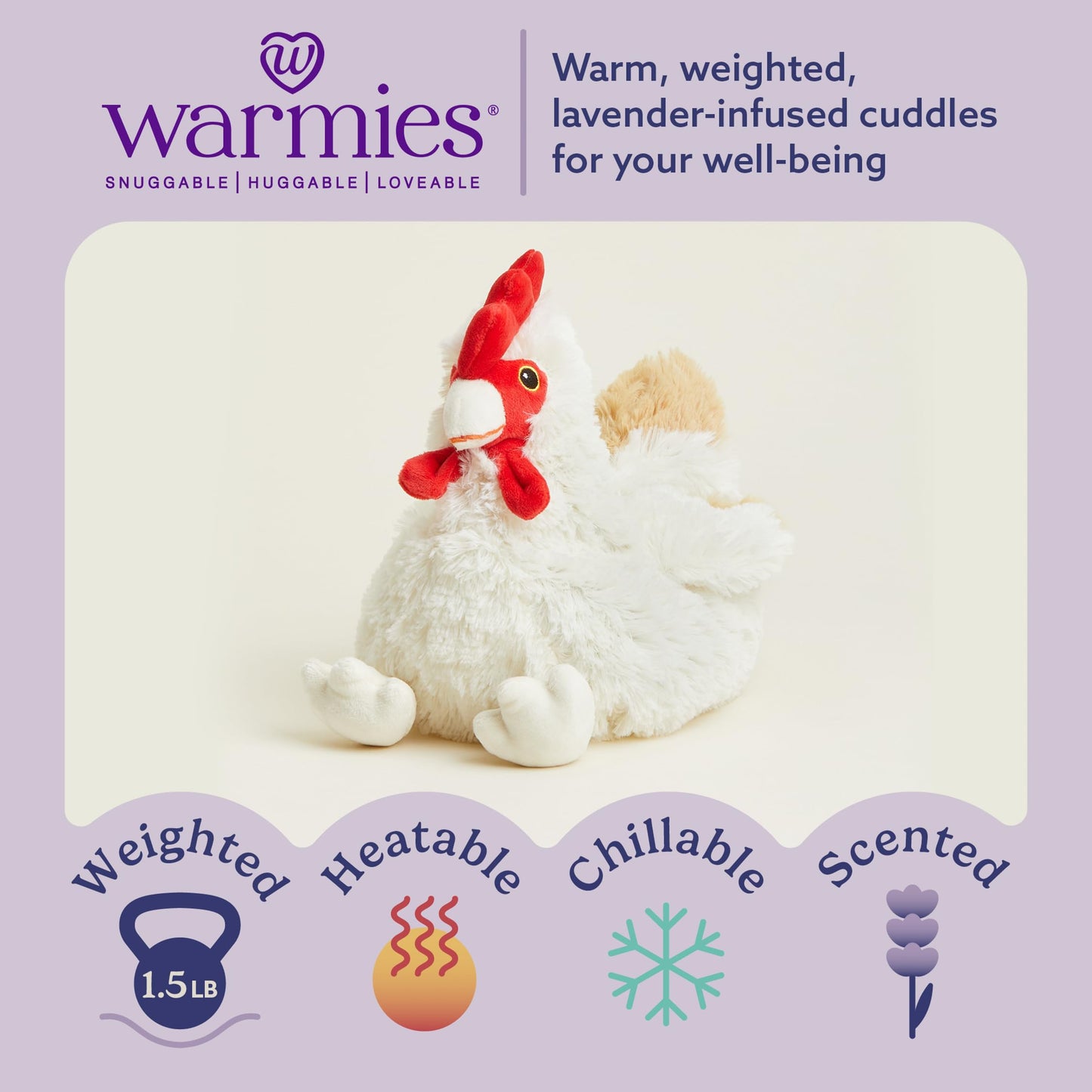 Intelex Warmies Microwavable Plush 13" Chicken