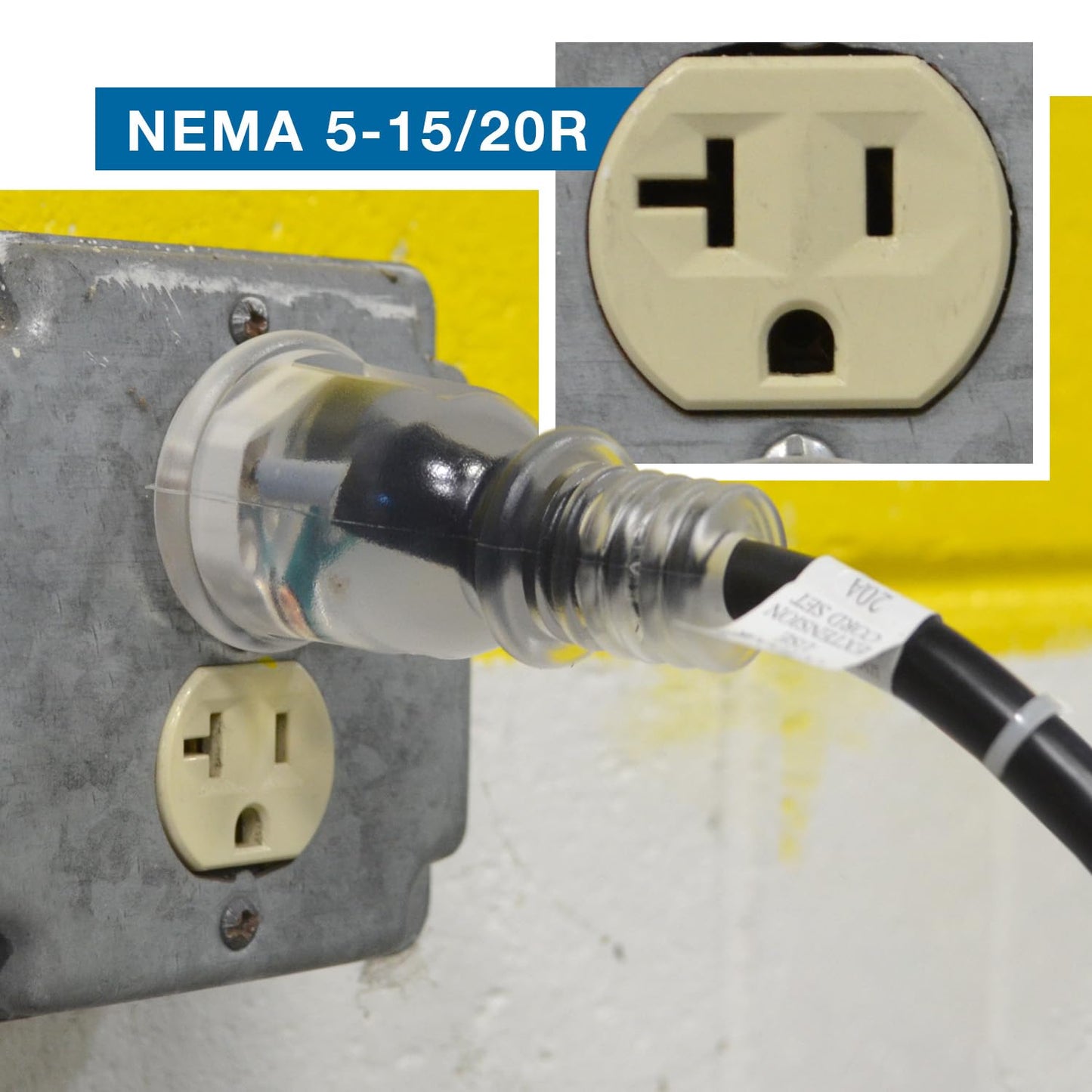 Conntek 20520-050 NEMA 5-20 Outdoor Extension Cord 20 Amps 125 Volts, 50 Feet