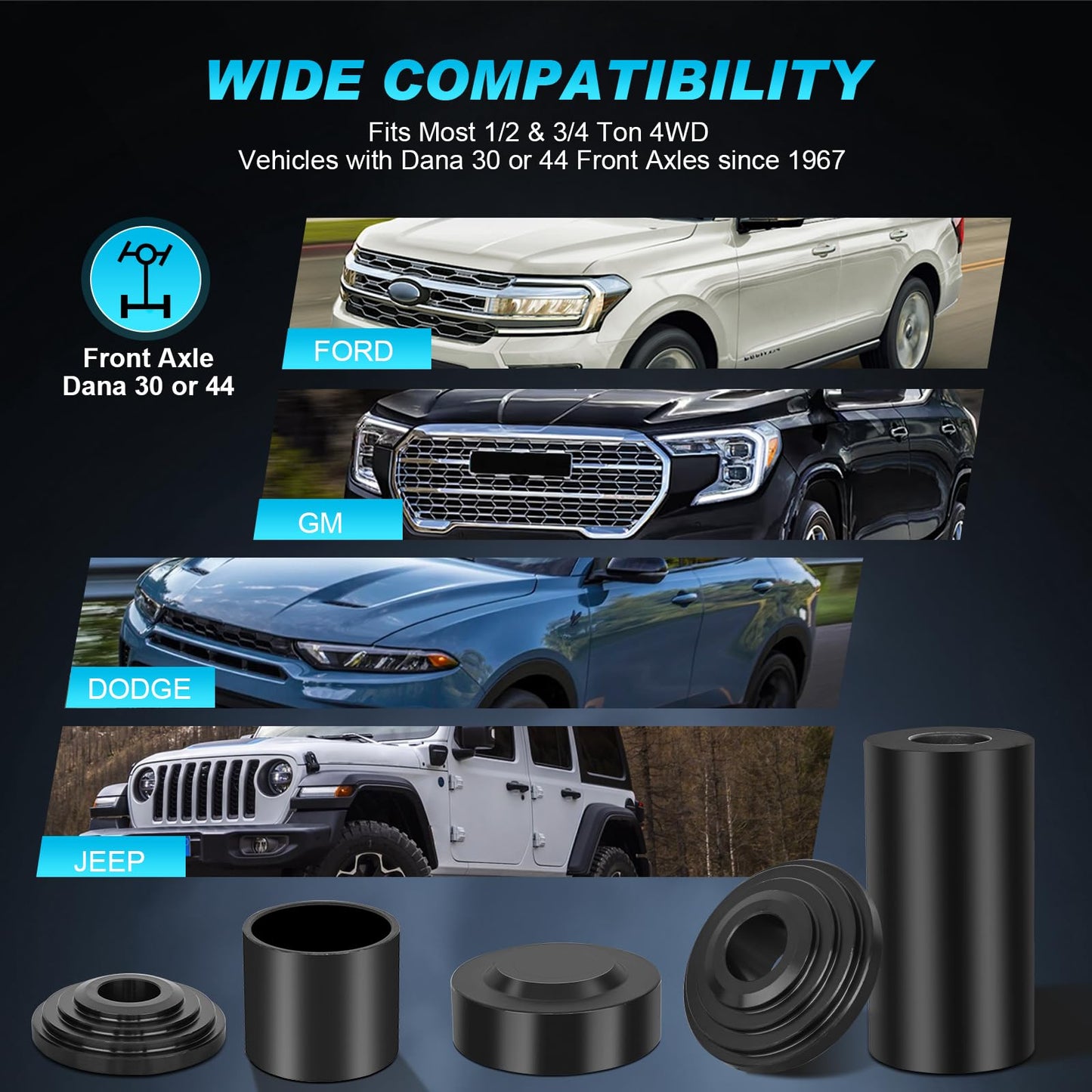 Nilight Ball Joint Press kit with 4x4 Adapters, Ball Joint Remove and Install Tools, 10 PCS Ball Joint Service Kit for Most 2WD and 4WD Cars and Light Trucks