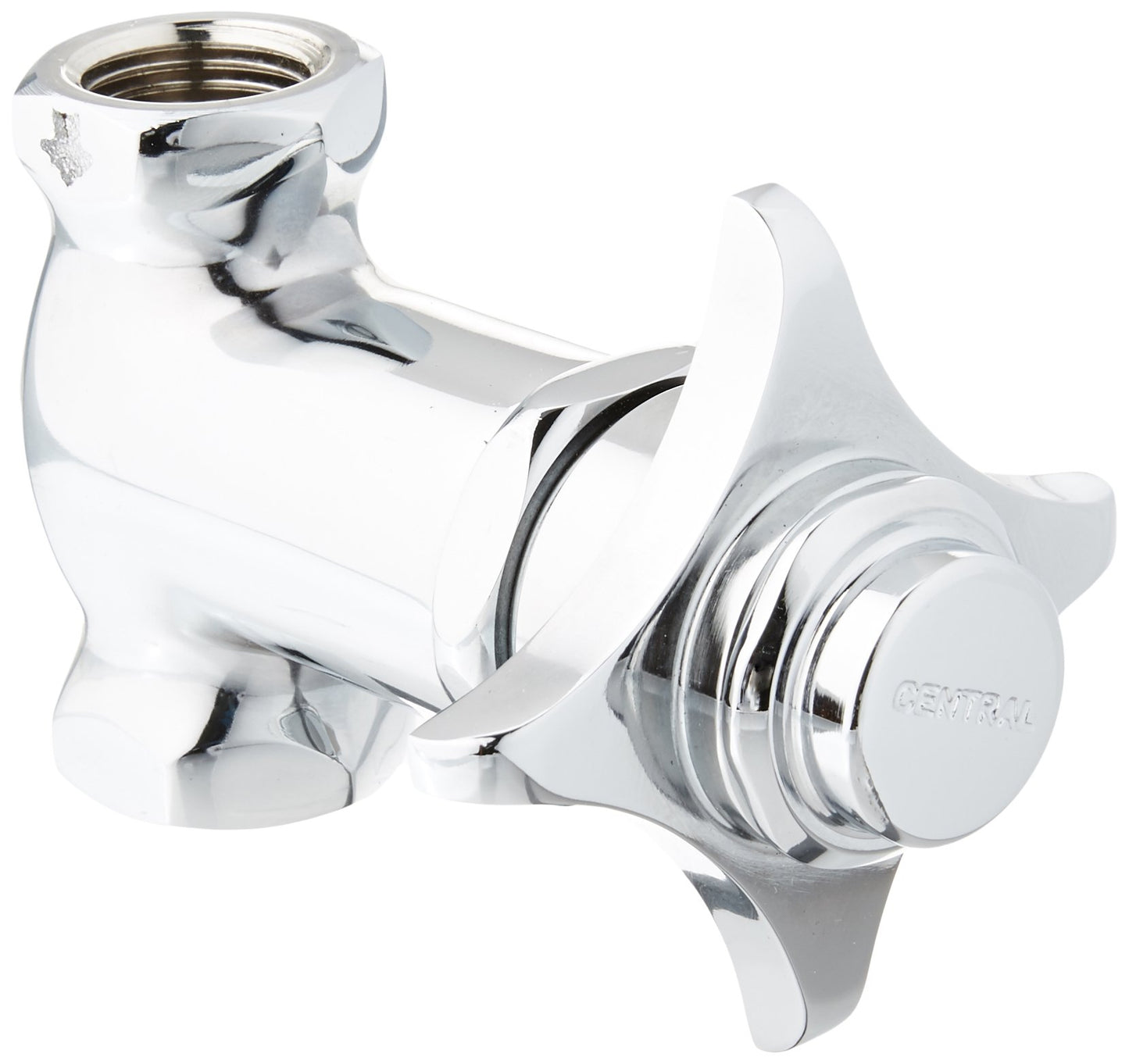 Central Brass 0331-1/2 Self-Close Straight Stop in Chrome