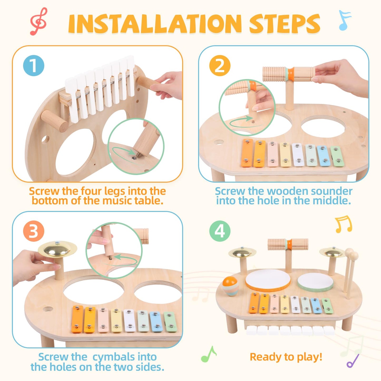 YHHYTOY Drum Percussion Set