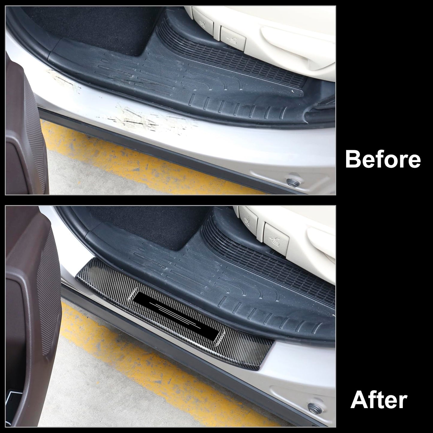 BILOPER Stainless Steel Door Sill Protector for Toyota Highlander 2020-2025 2026 Accessories Interior Door Entry Guard Cover Trim