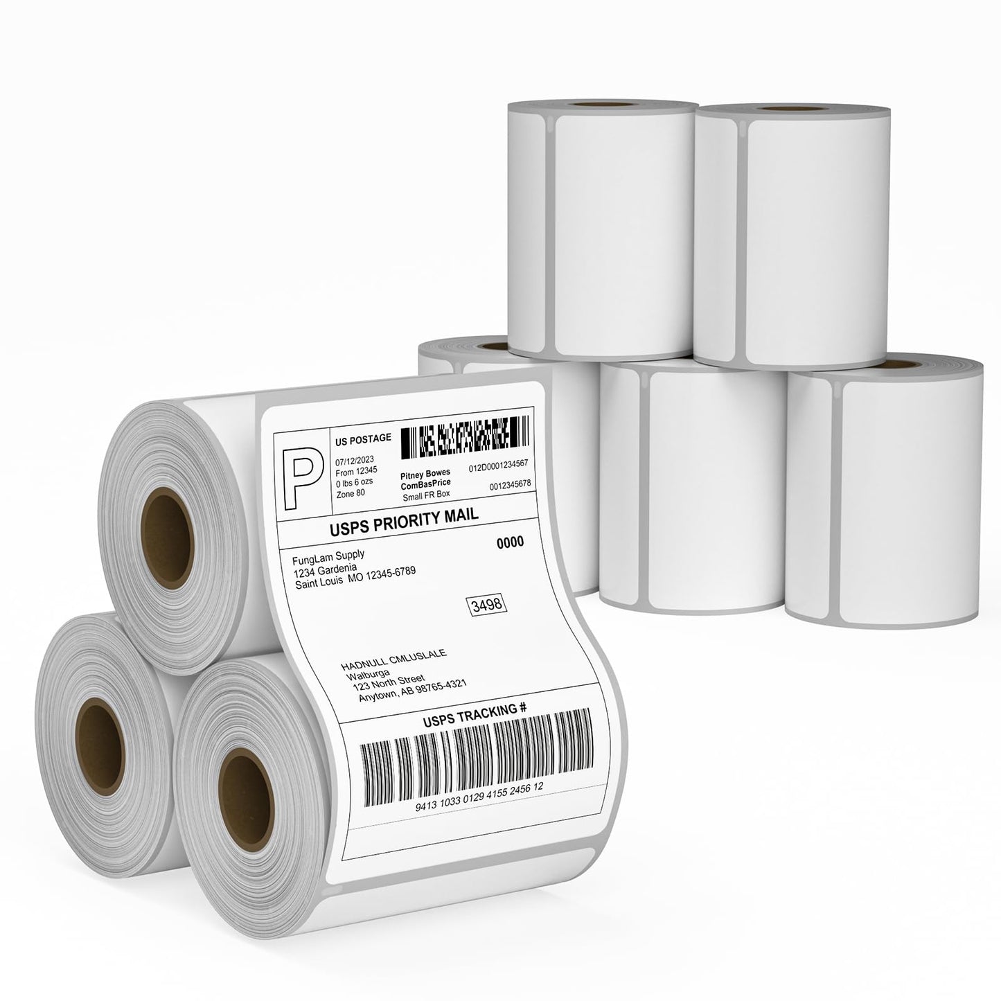 8 Rolls 4XL Labels 4"x6" Direct Thermal Shipping Label Compatible with LabelWriter 4XL 1744907 Thermal Postage Labels, 220 Labels/Roll