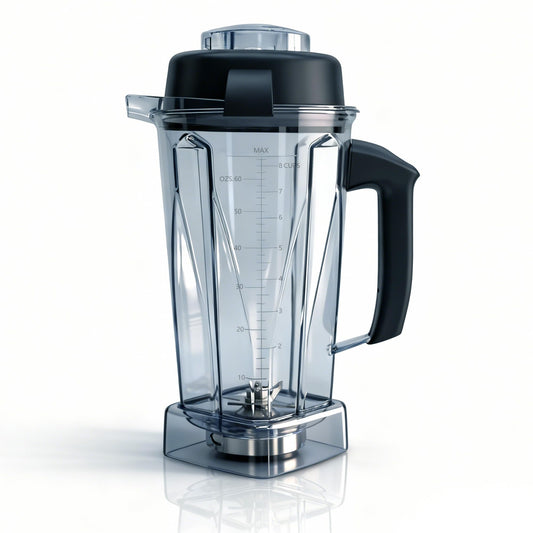Blender Pitcher 64oz Replacement Container Compatible with Vitamix 5200, 5300, 6300, 7500, E310, VM0197, VM0101, VM0100, VM0103 Classic & Explorian Series 5-Year Warranty