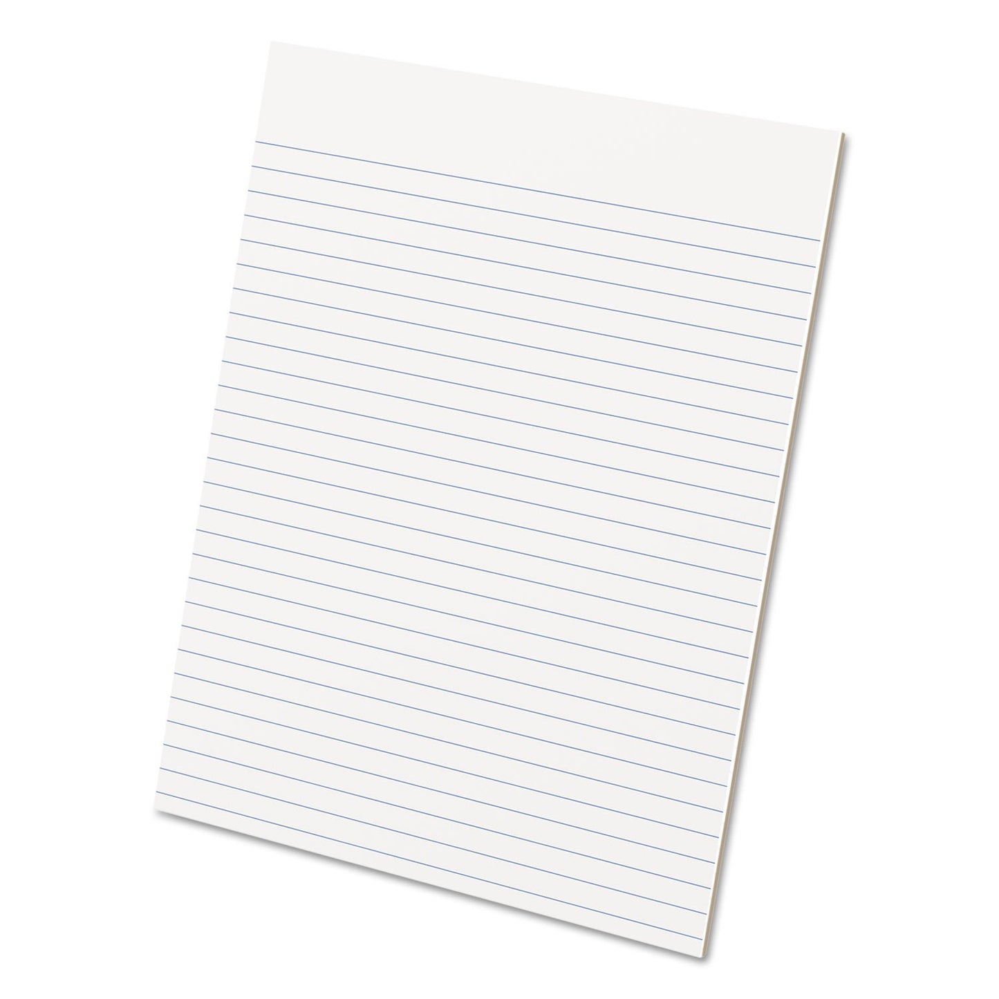 Ampad Evidence Glue Top 8-1/2 x 11 Pads, Wide Rule, White, 50 Sheets Per Pad, 12 Pack (21-112)