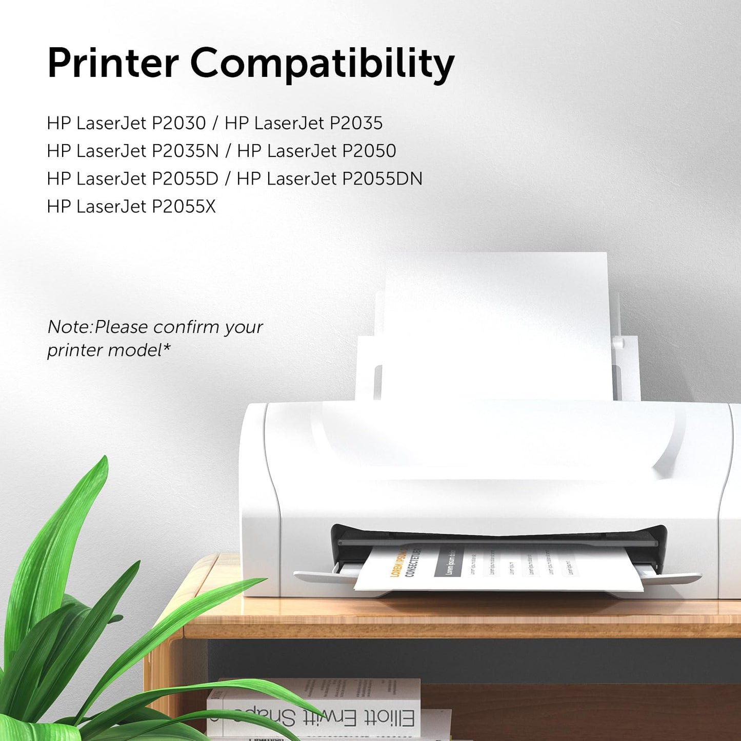 05A Toner Cartridge High Yield Compatible for HP CE505A Replacement for HP P2035 P2035N 2035N P2055DN 2055DN P2030 P2050 P2055X P2055D Printer (Black, 4-Pack)