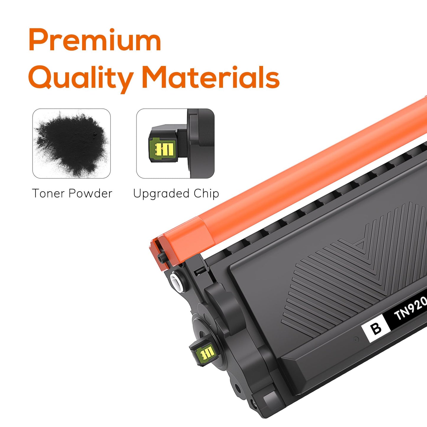 Jeostarky TN920XL TN920 Toner Compatible for Brother TN-920 XL TN920XL Toner with chip Replacement for HL-L6210DW HL-L6210DWT HL-L5210DN HL-L5210DW HL-L5210DWT HL-L6310DW MFC-L6810DW(2 Black)