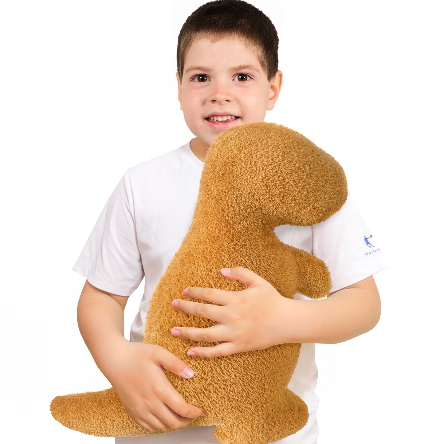 Aiideals Dino Nugget Pillow Birthday Gifts for Boys Girls, Chicken Dinosaur Nuggets Pillow Funny Gifts for Teens, Dinosaur Stuffed Animal Throw Pillow Cute Dinosaur Gifts for Kids (Large, Tyran Rex)