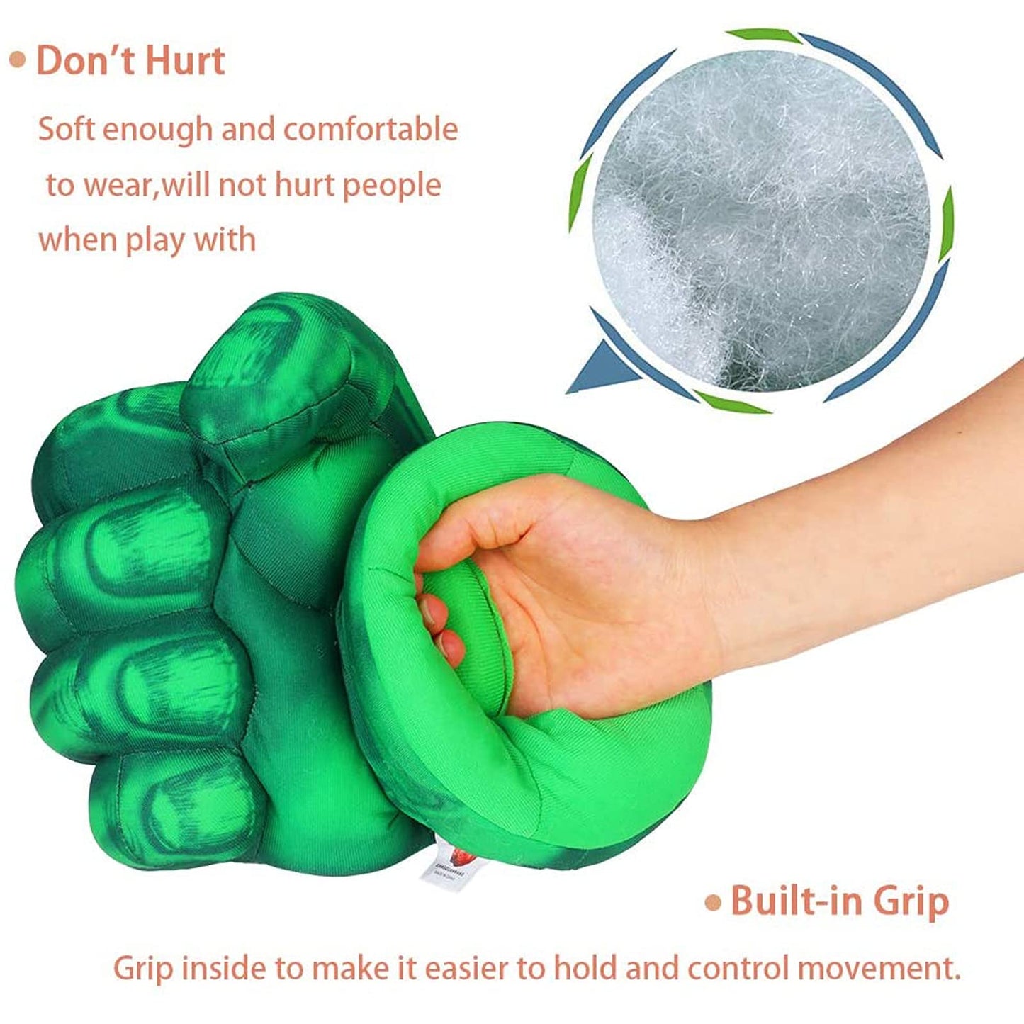 Superhero Hands Gloves Superhero Toy Fists Kids Soft Plush Superhero Costume Accessories
