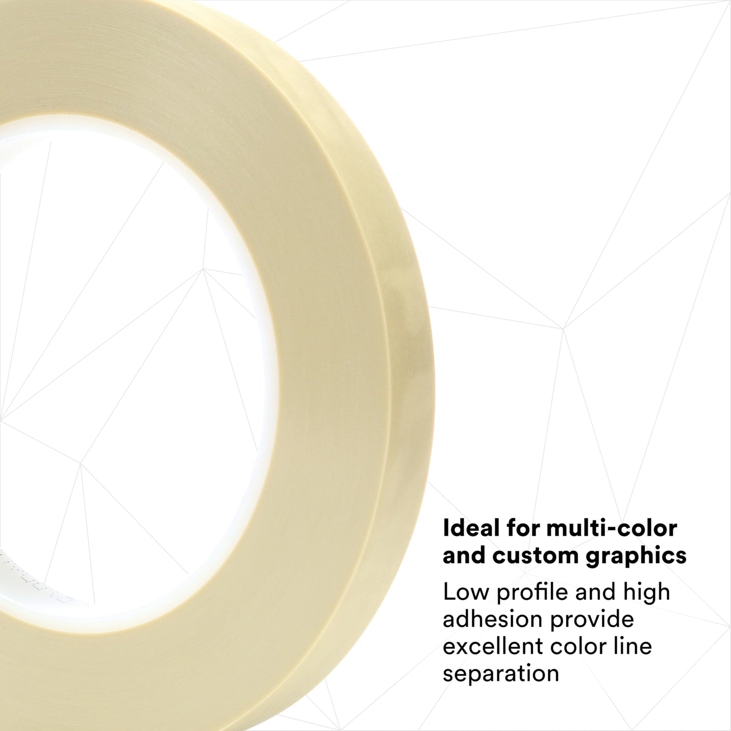 3M Scotch 218 Fine Line Premium Masking Tape, Sand, 1/2 in x 60 yd – High Performance Polypropylene Tape, 1 Pack