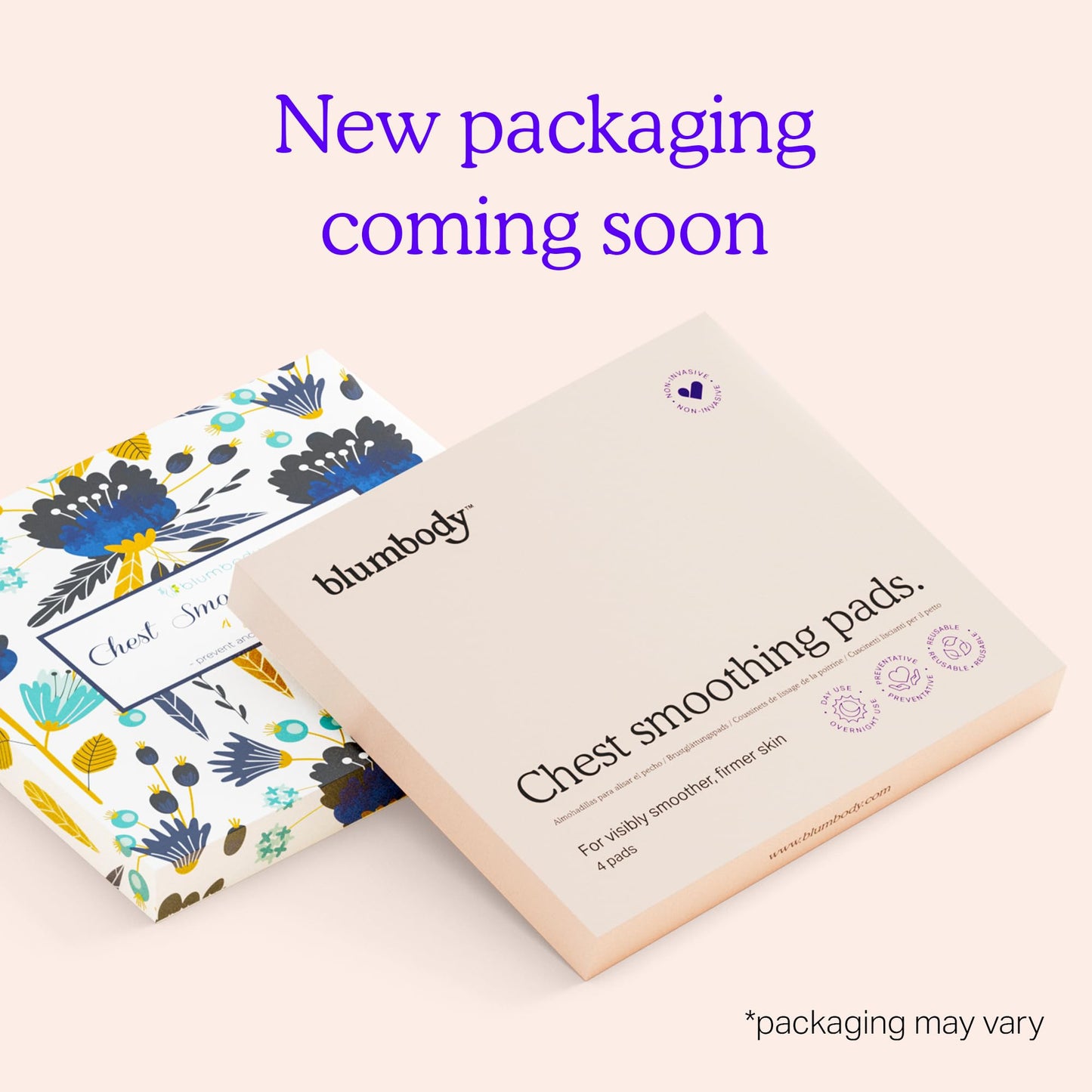 BLUMBODY Chest Wrinkle Pads – Anti-Wrinkle Silicone Patches Skin Firming & Smoothing – Reusable Overnight Chest Pads – Anti-Aging Crepe Erase Pads – Neck & Décolleté (2-Month Supply)