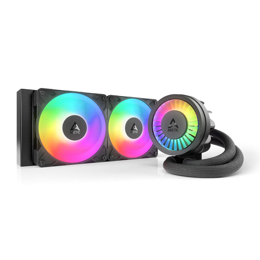 ARCTIC Liquid Freezer III Pro 240 A-RGB - 240 mm AIO CPU Cooler, Water Cooling, 38 mm Radiator, PWM Pump, VRM Fan, for AMD AM5/AM4, Intel LGA1851/1700 Contact Frame - Black