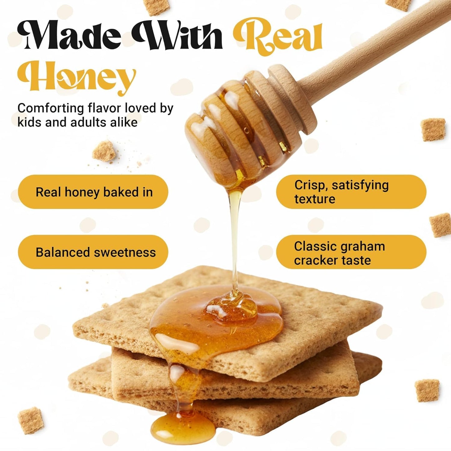 (Pack of 8) Bulk Value Pack Honey Maid Honey Graham Crackers – 14.4 oz Boxes – Classic Snack for S’mores, Baking & Snacking (216 Full Sized Crackers)