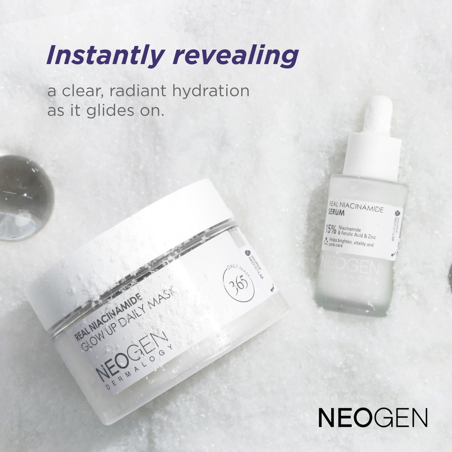 NEOGEN DERMALOGY Niacinamide Glow-Up Daily Facial Pad (40 Pads) 6.1 fl oz (180 ml)/Facial pad/Sheet/Toner pad