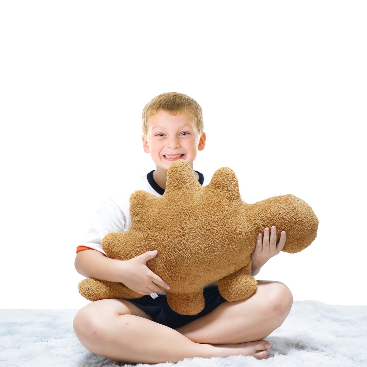 TVVPGG Dino Nugget Plush,Large 23 in Dino Nugget Pillow Stuffed Toy, Funny Dino Chicken Nuggets Pillow Gifts for Kids Adults Girlfriend Christmas