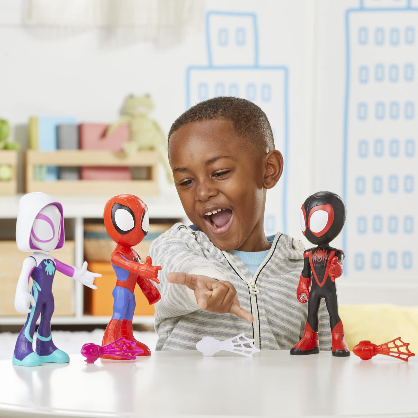 Marvel Spidey and His Amazing Friends Supersized Hero Figures Multipack, 3 Large Action Figures, Preschool Super Hero Toy, Ages 3 and Up (Amazon Exclusive)
