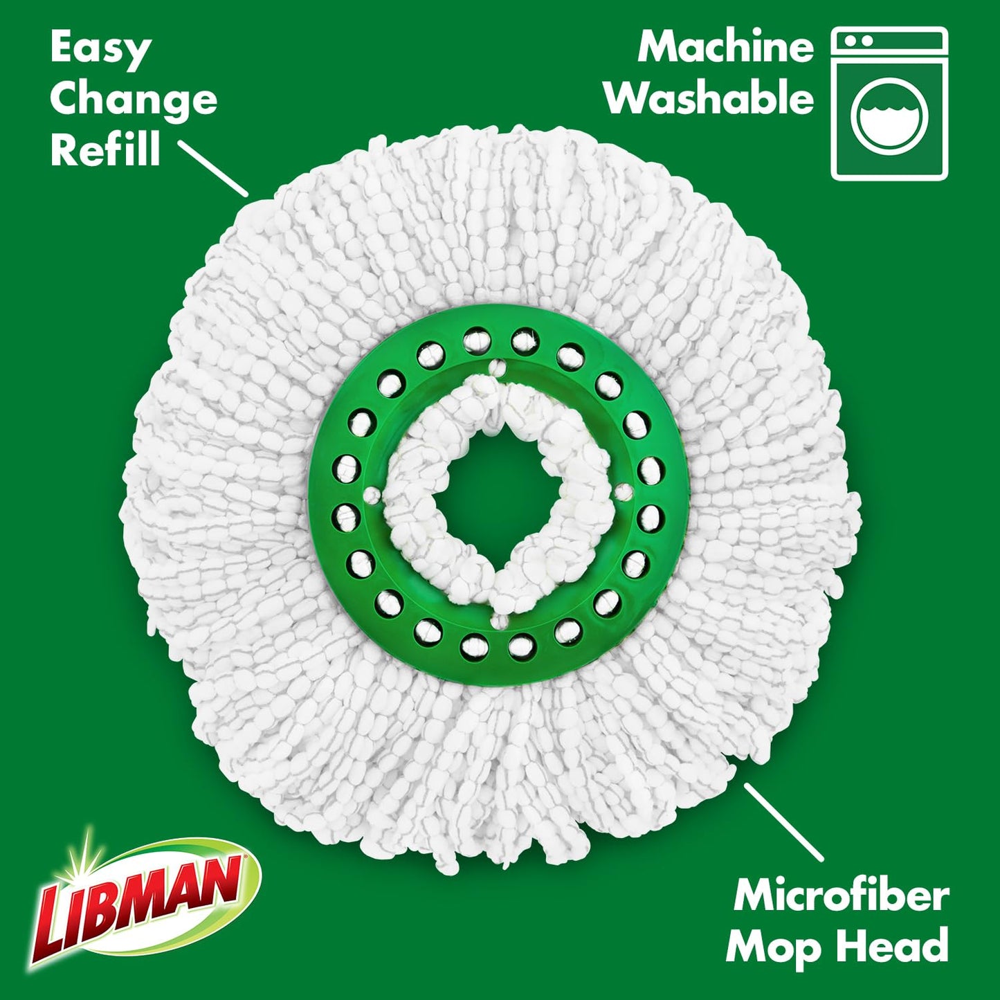 Libman Tornado Spin Mop Refills - Case of 4