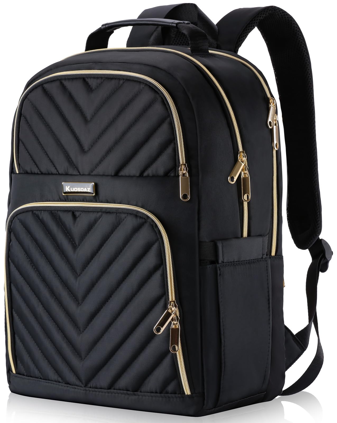 Kuosdaz Backpack for Women, 17.3 Inch Large School Backpack, Girls Bookbag, Big Work Travel Laptop Back Pack Purse Casual Daypacks, Black