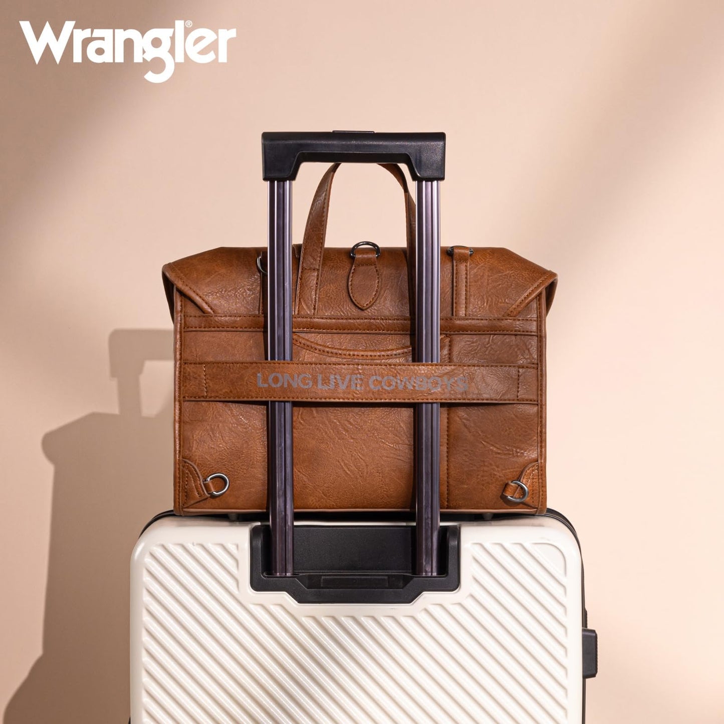 Wrangler Convertible Backpack Purse for Women – Vintage PU Leather Western Travel Bag with Laptop Compartment, Luggage Sleeve, 3-in-1 Backpack Shoulder Handbag